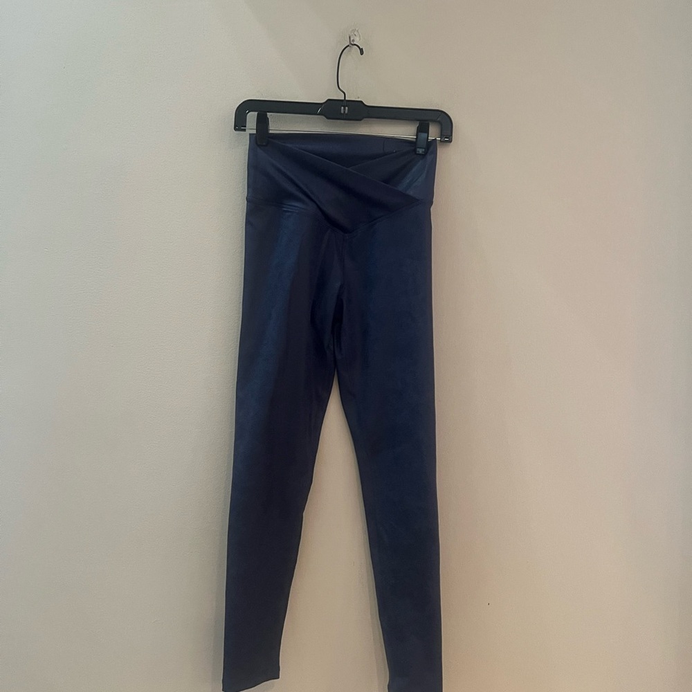 Aerie Dark Blue the hugger Crossover high waist Leggings - Picture 3 of 9